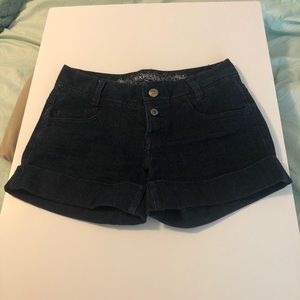 Express Jean Button Fly Rolled Jean Shorts…